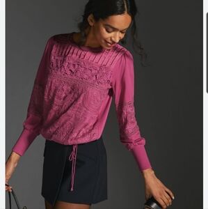 NWOT Anthropologie Tiny Brand Lace Top- small